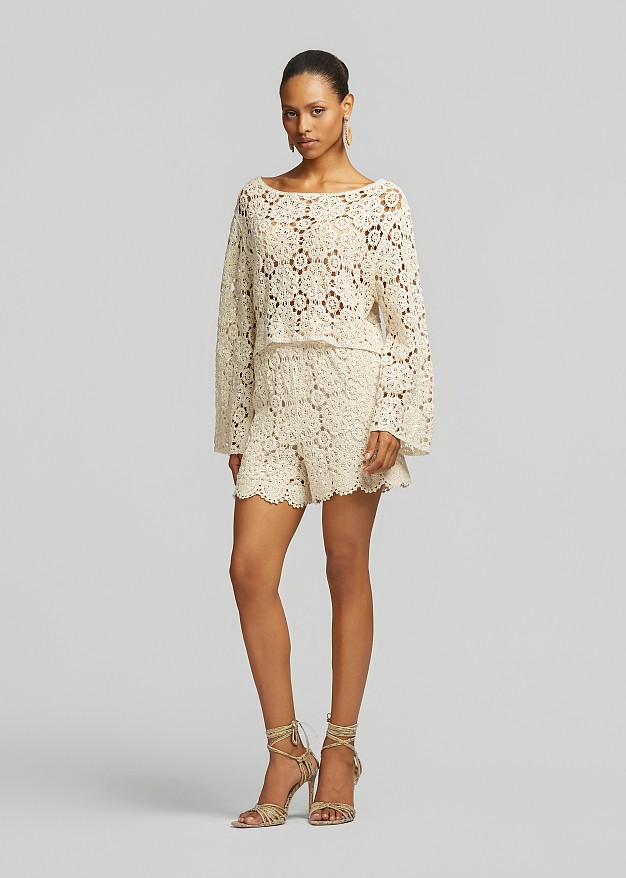 Crochet lace blouse