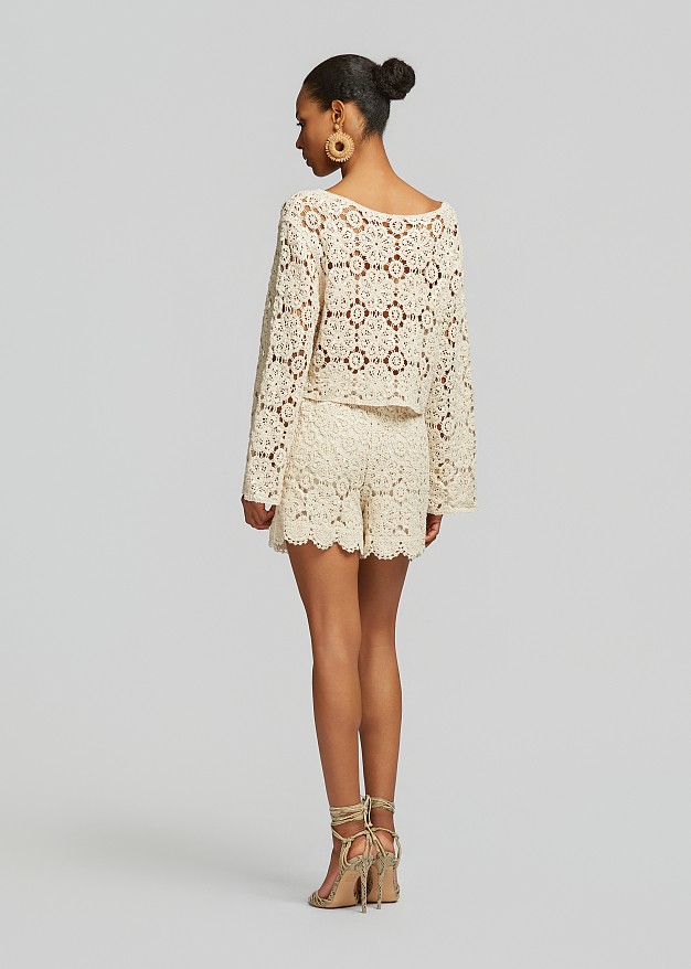 Crochet lace blouse