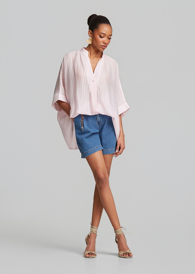 Striped blouse in a relaxed fit