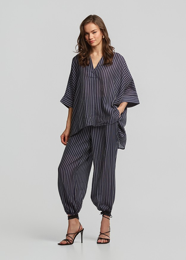 Striped blouse in a relaxed fit