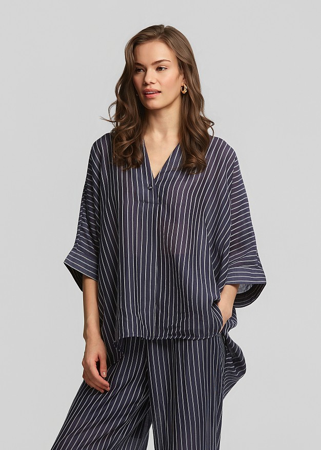 Striped blouse in a relaxed fit