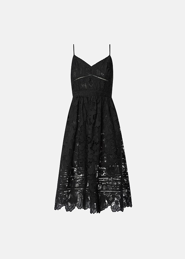 Midi dress made of guipure lace
