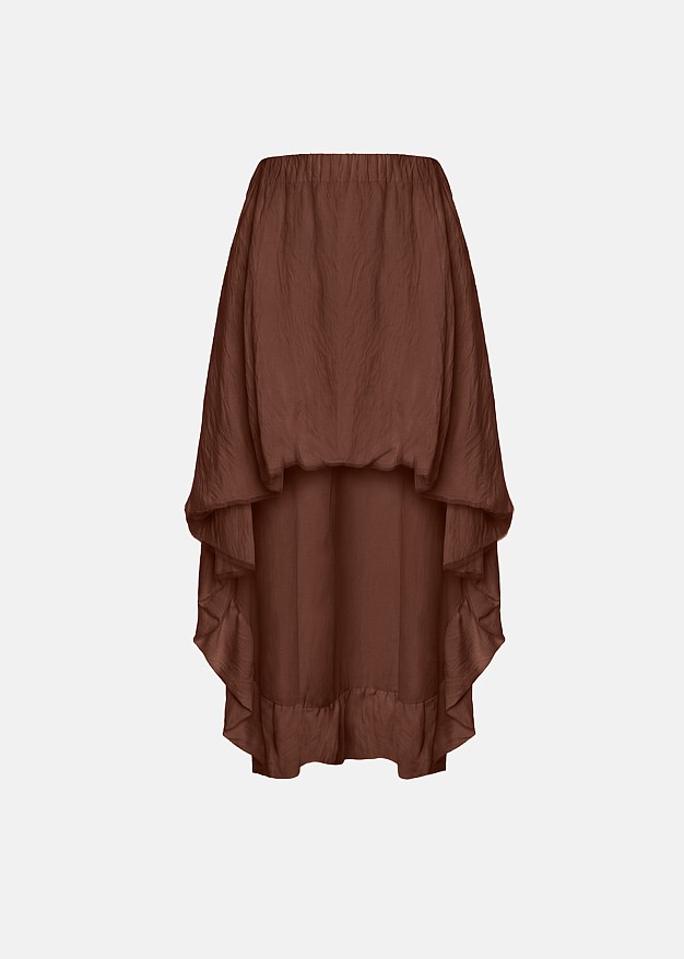 Asymmetrical mini skirt