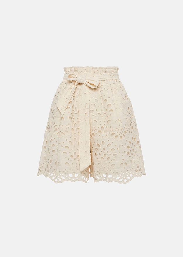 Broderie lace shorts