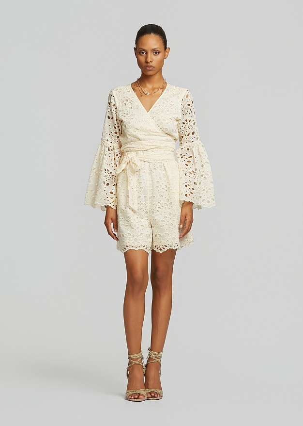 Broderie lace shorts