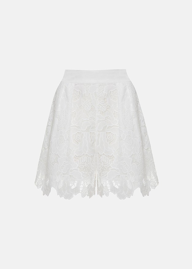 Broderie lace shorts