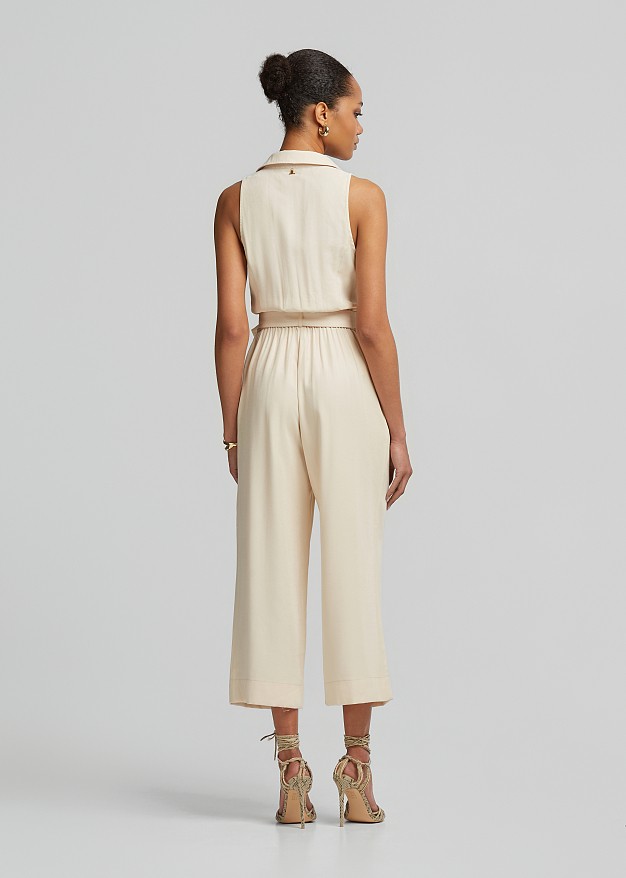 Jumpsuit with decorative drawstrings