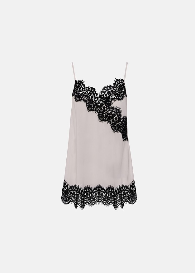 Top with decorative lace