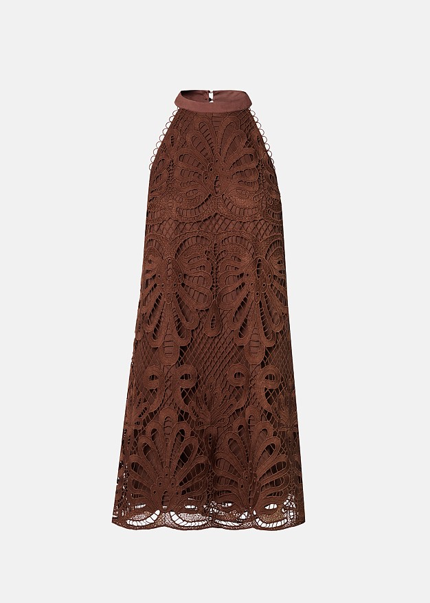 Halter neck lace dress
