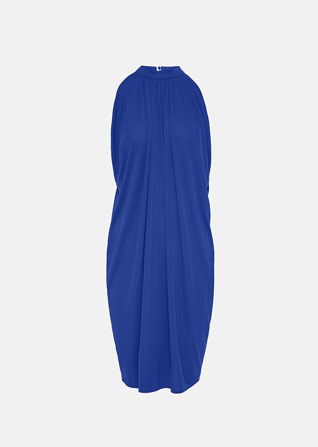 Sleeveless stretch dress with ruched detailing