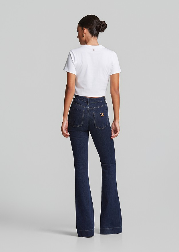 Crop cotton top with zippers
