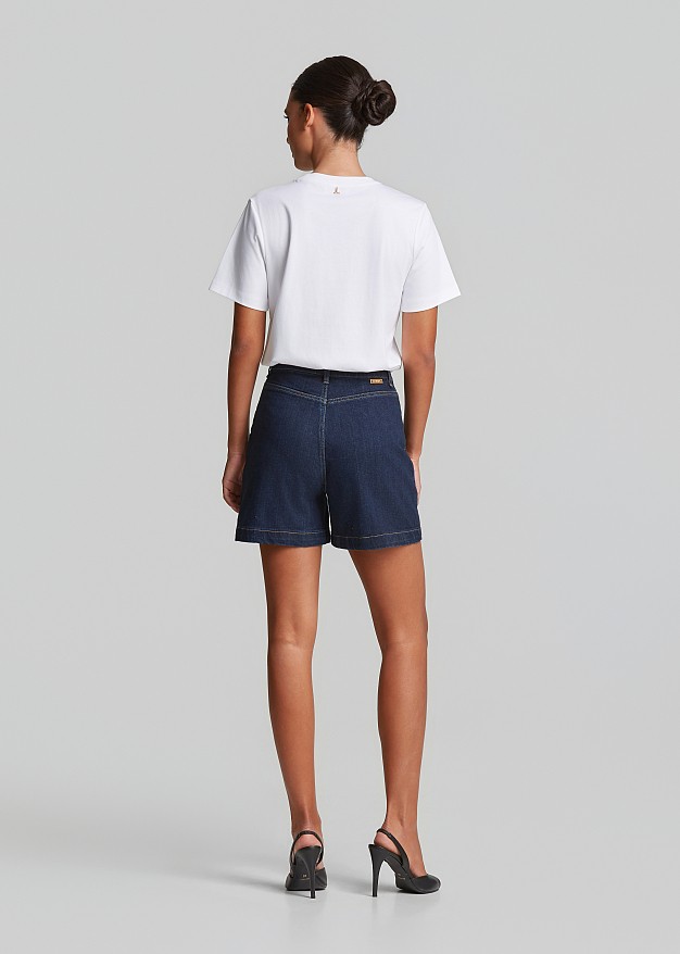 Cotton top with chain and pocket