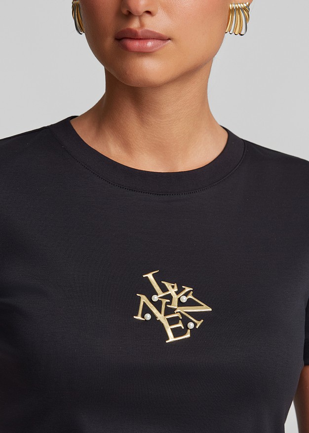 Tricou din bumbac cu logo LYNNE
