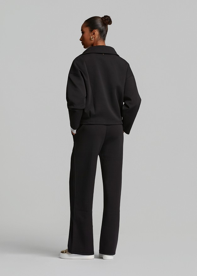 Sweatshirt in luxury scuba fabric