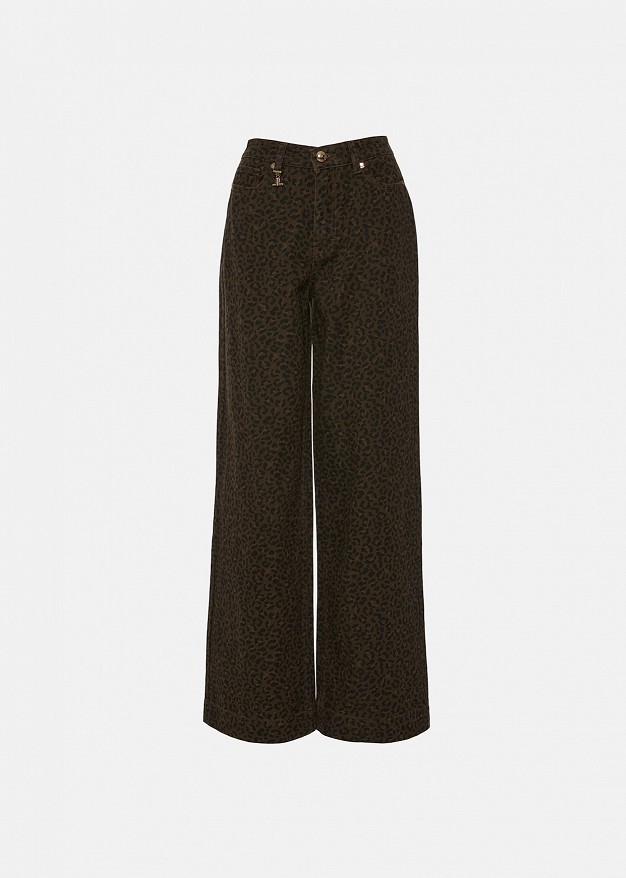 Τζιν animal print παντελόνι