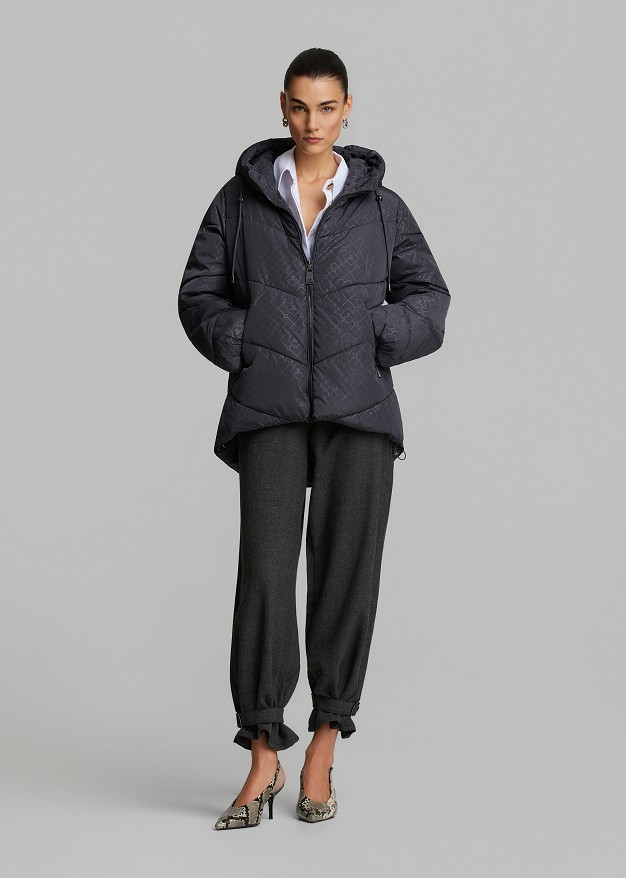 Puffer μεταλλιζέ μπουφάν