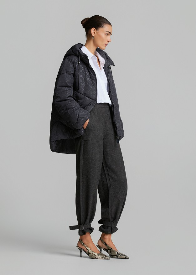 Puffer μεταλλιζέ μπουφάν
