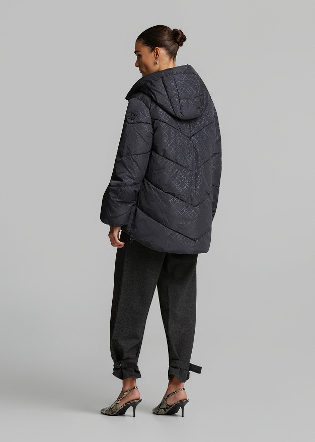 Puffer μεταλλιζέ μπουφάν