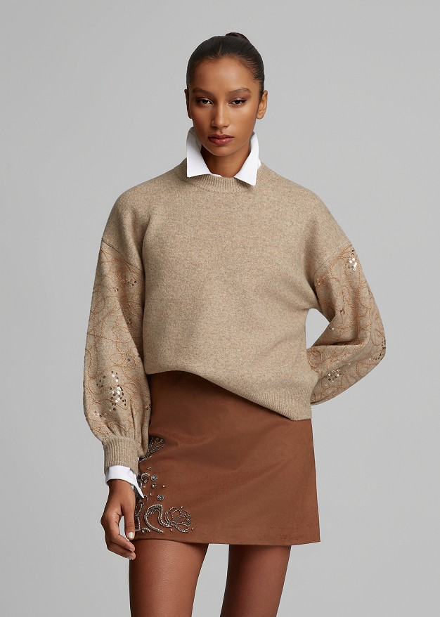 Embroidered sweater