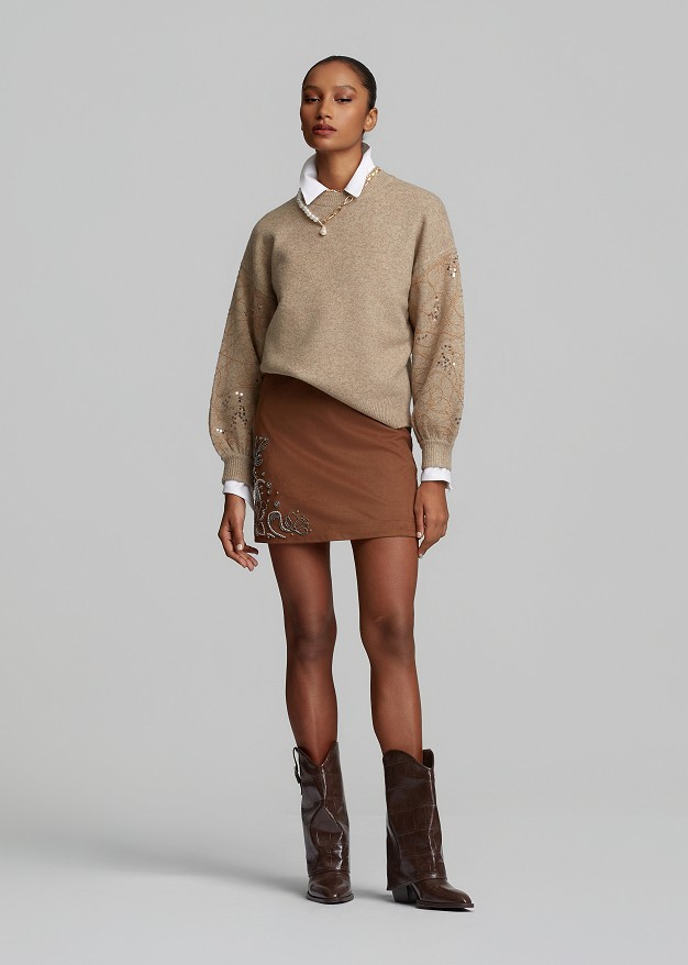 Embroidered sweater