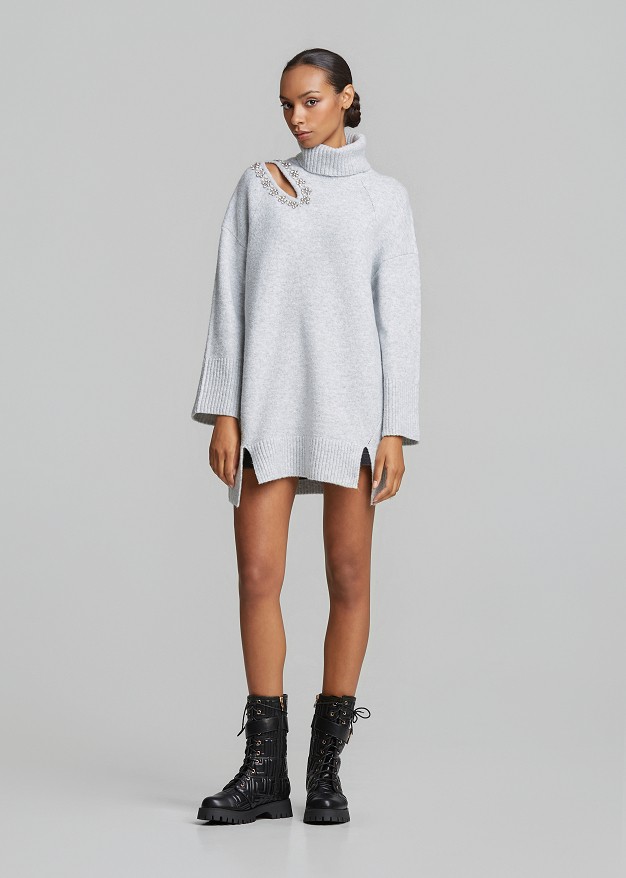 Oversized turtleneck sweater