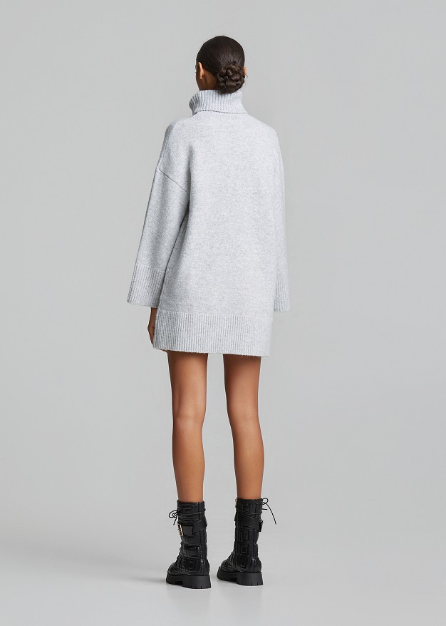 Oversized turtleneck sweater