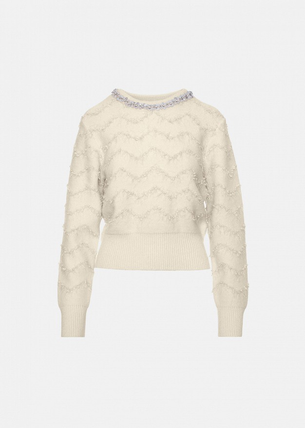 Sweater with decorative sequin