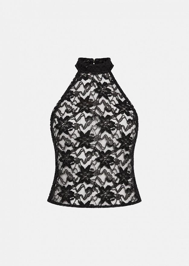 Chenille lace top