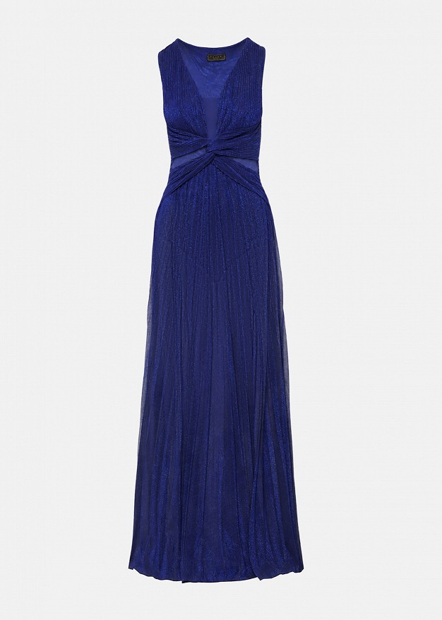 Lurex sheer dress with inner body