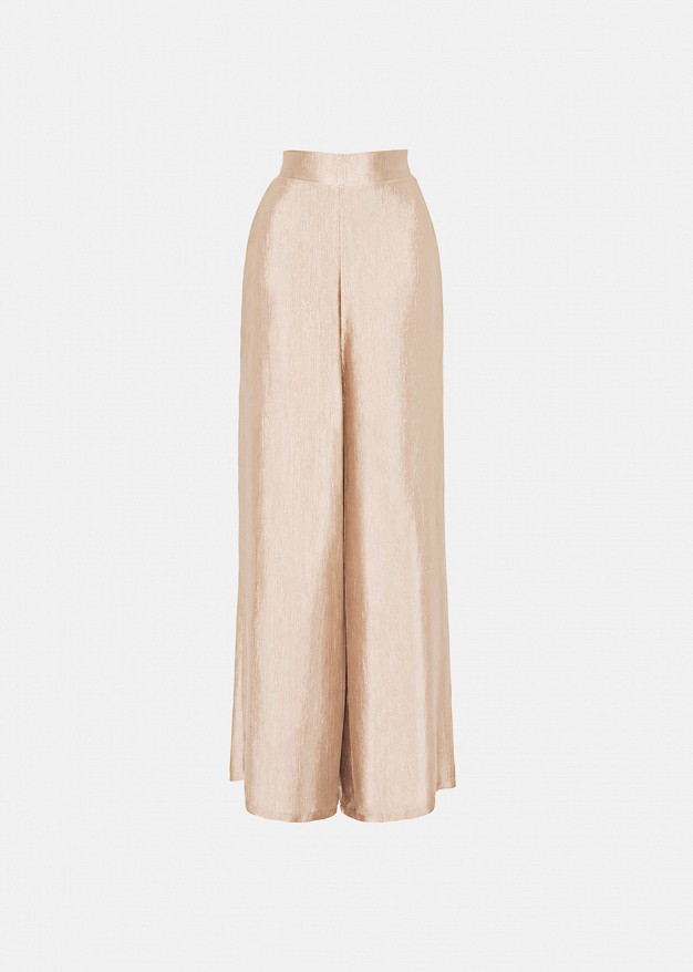 Foil straight-leg trousers
