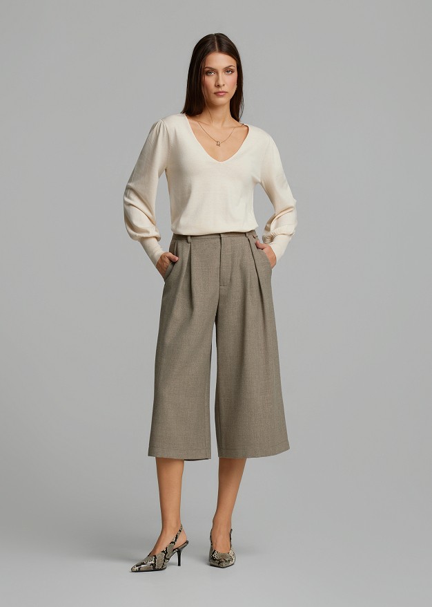 Pleated culottes