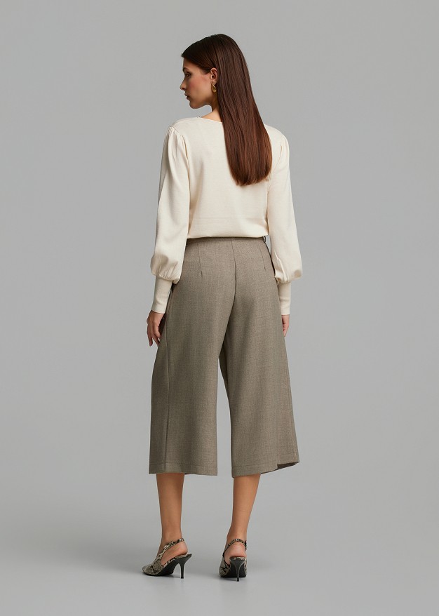 Pleated culottes