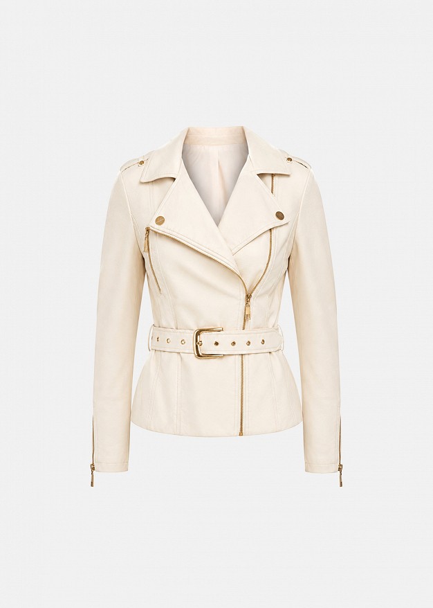 Faux-leather Perfecto jacket