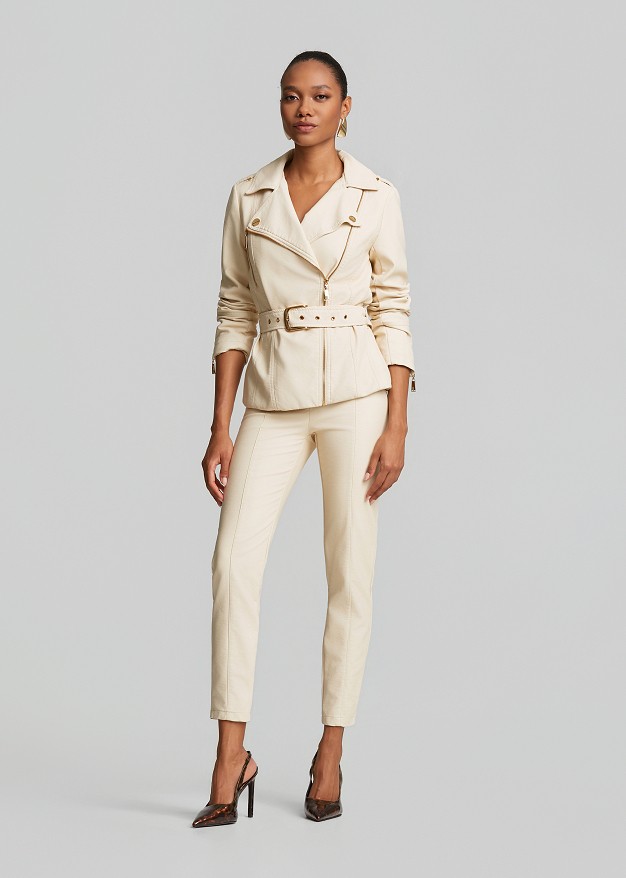 Faux-leather Perfecto jacket