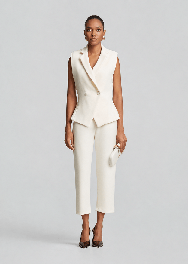 Σταυρωτό γιλέκο με peplum