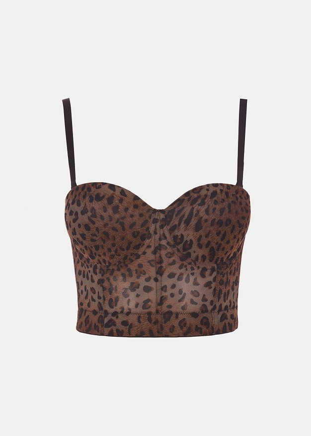 Animal print μπούστο