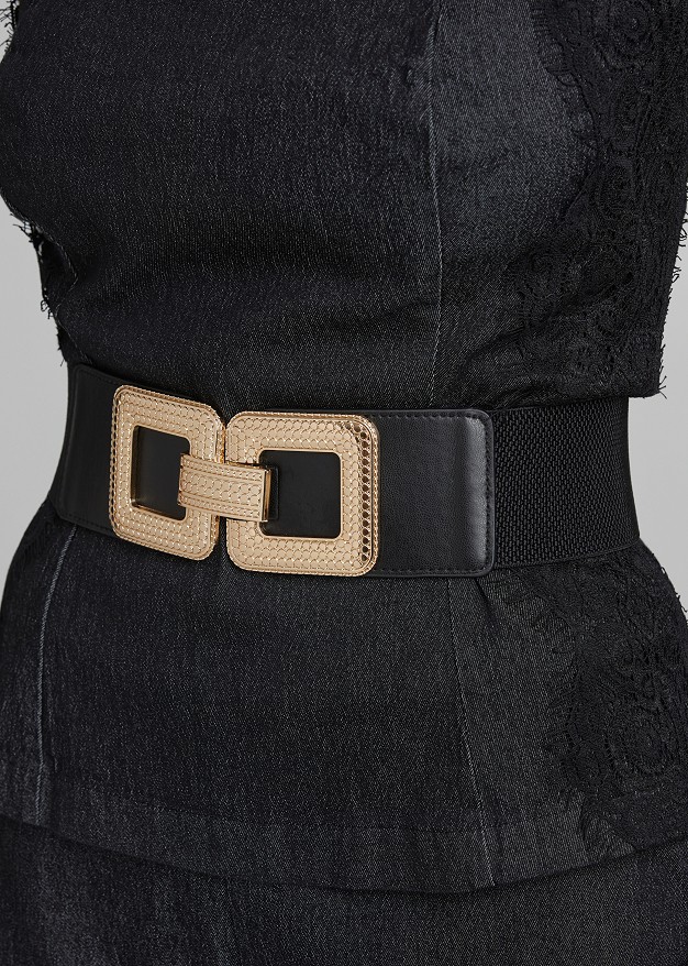 Wide elastic belt