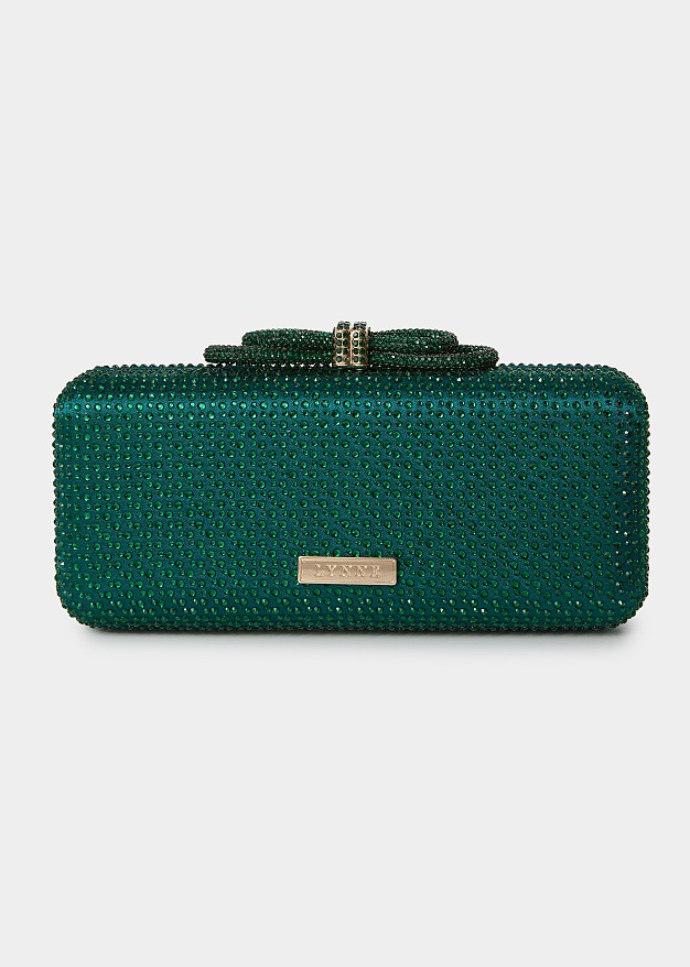 Clutch bag with strass