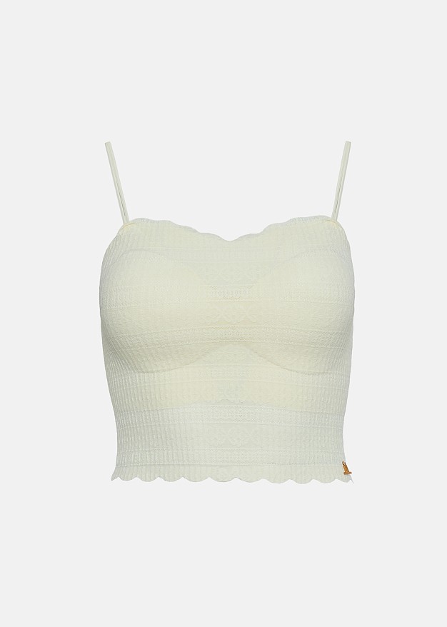 Stretch lace bustier