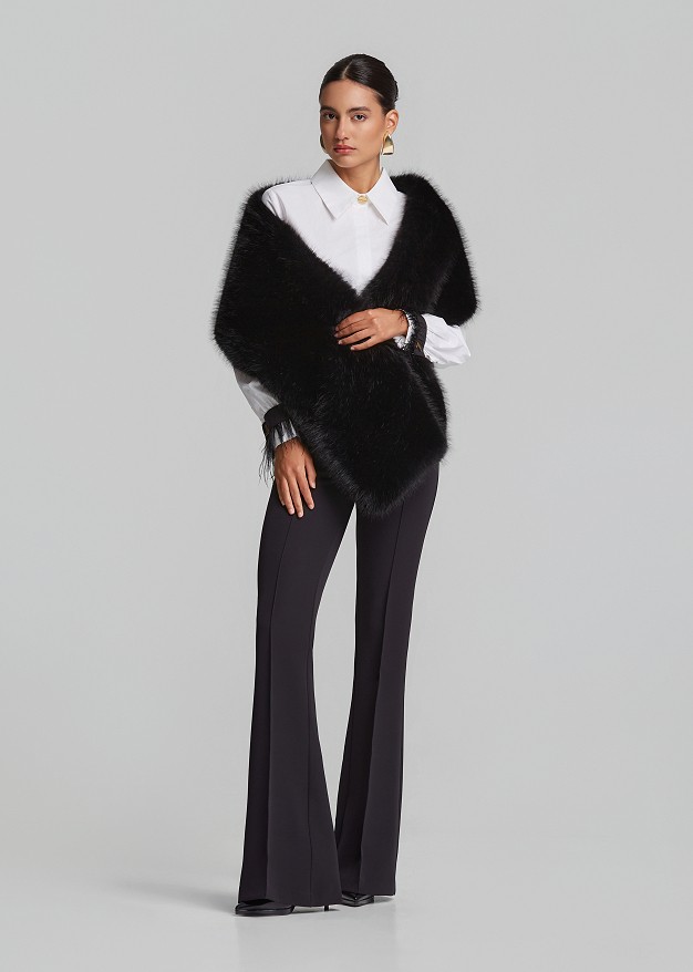 Faux fur stole/wrap