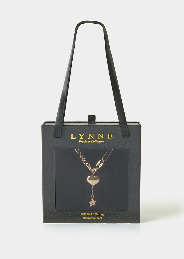 Gold chain with heart