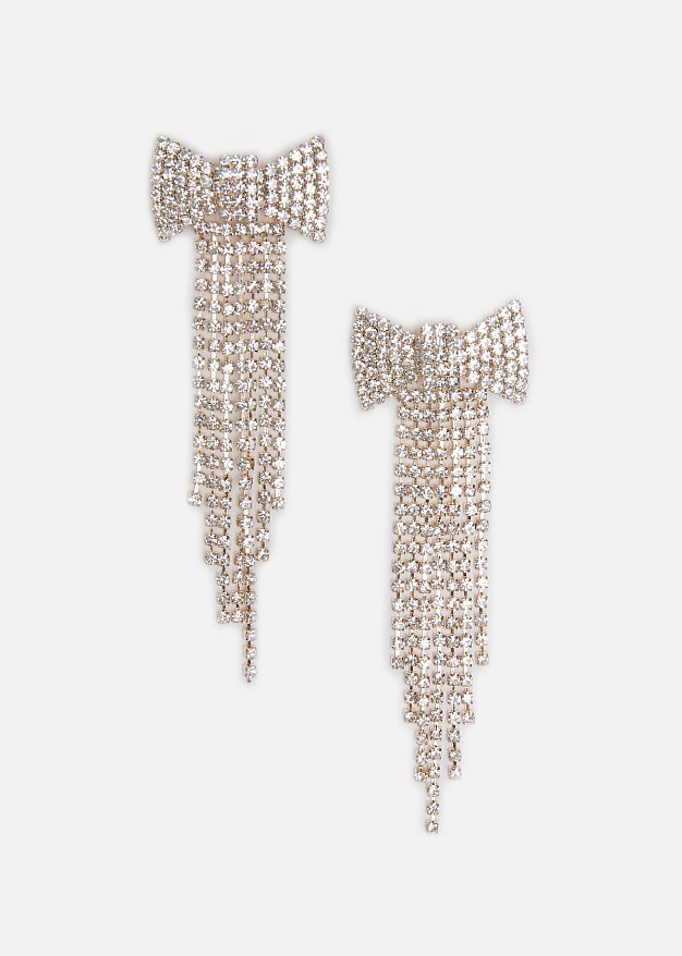 Bow dangle earrings