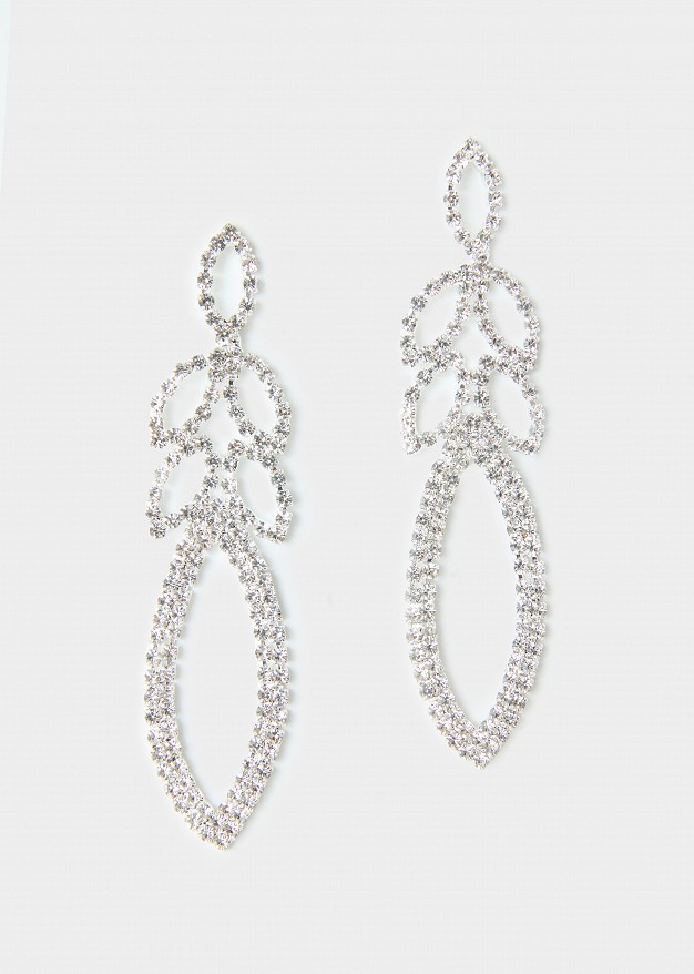 Rhinestone drop earrings