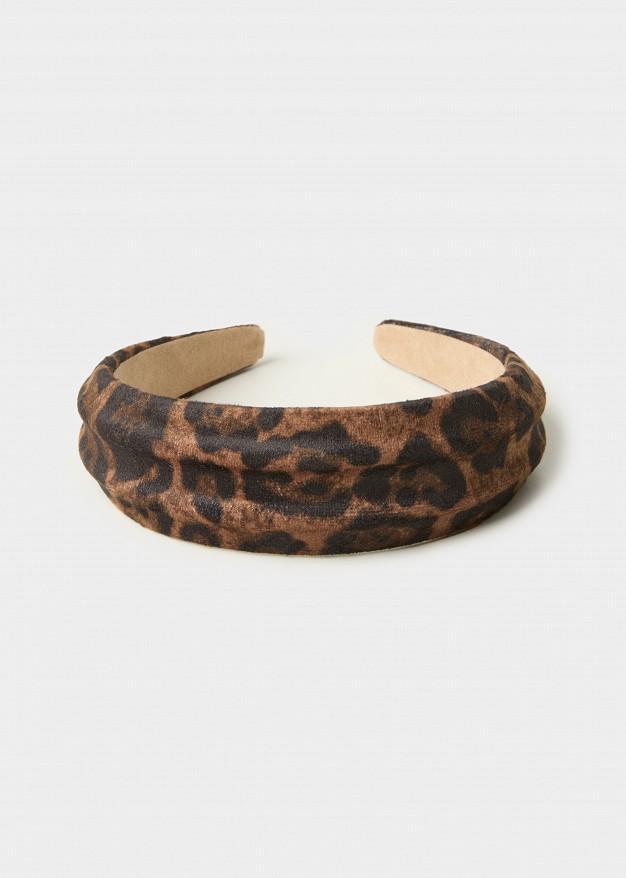 Animal print στέκα μαλλιών