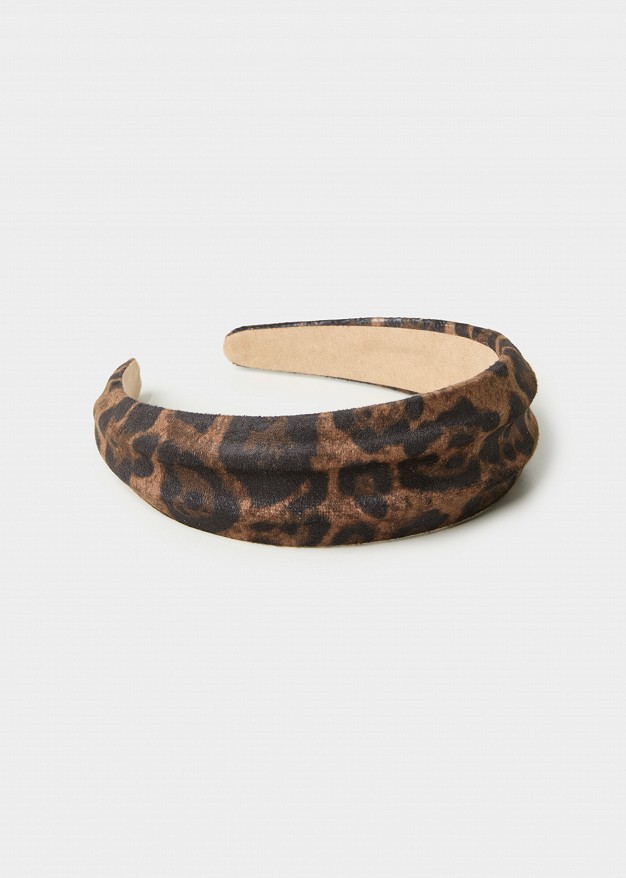 Animal print στέκα μαλλιών