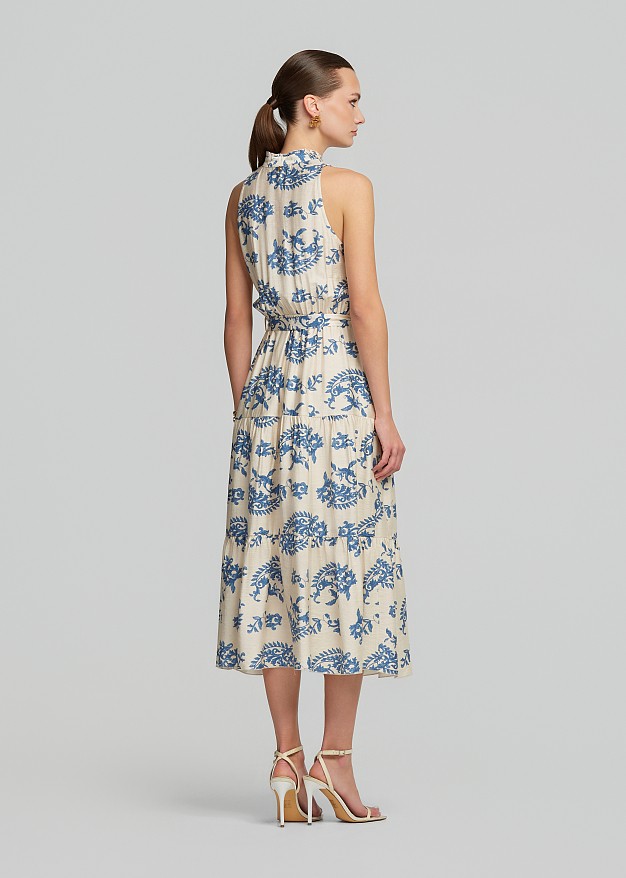 Rochie-cămașă cu print