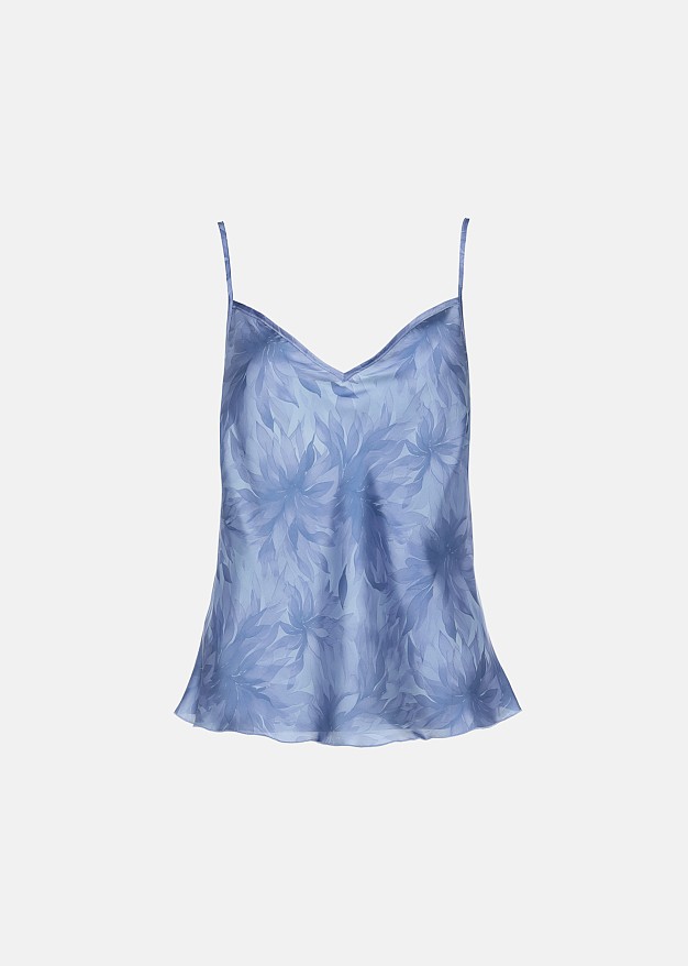 Printed lingerie blouse