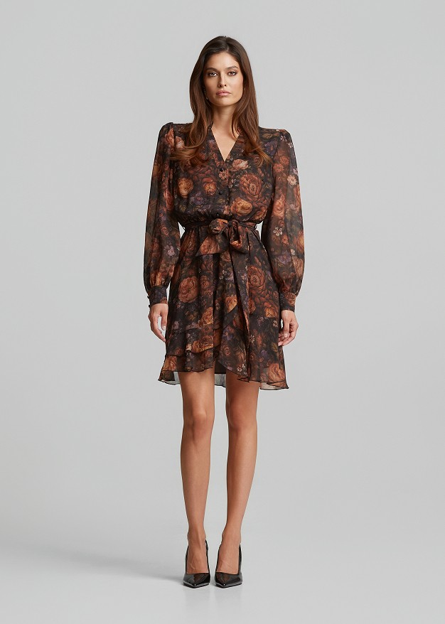 Rochie scurtă cu print