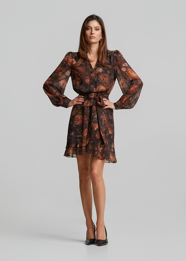 Rochie scurtă cu print