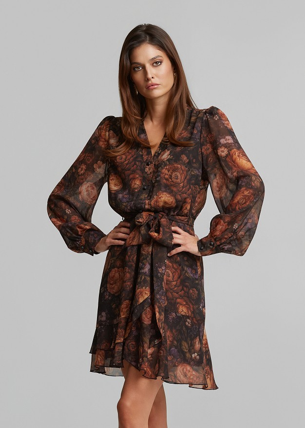 Rochie scurtă cu print